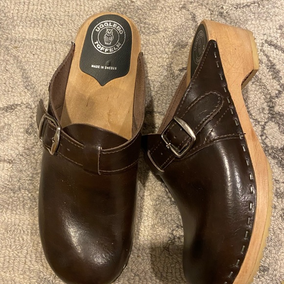 Ugglebo Toffeln - Women EU 40 Burgundy mule clog - Picture 2 of 3